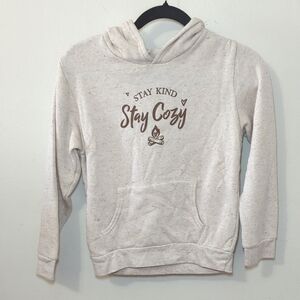 The Wishing Elephant Stay Kind Stay Cozy Campfire Hoodie Triblend Girls Size L